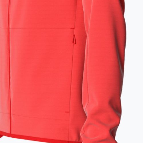 Bluza trekkingowa męska Salomon Outrack Full Zip Mid fiery red