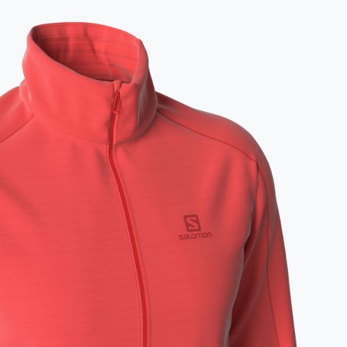 Bluza trekkingowa męska Salomon Outrack Full Zip Mid fiery red