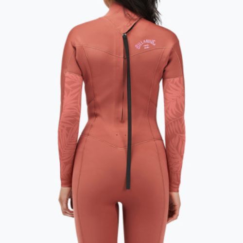 Pianka do pływania damska Billabong 4/3 mm Synergy Back Zip red