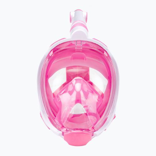 Maska pełnotwarzowa do snorkelingu dziecięca AQUASTIC SMK-01R różowa