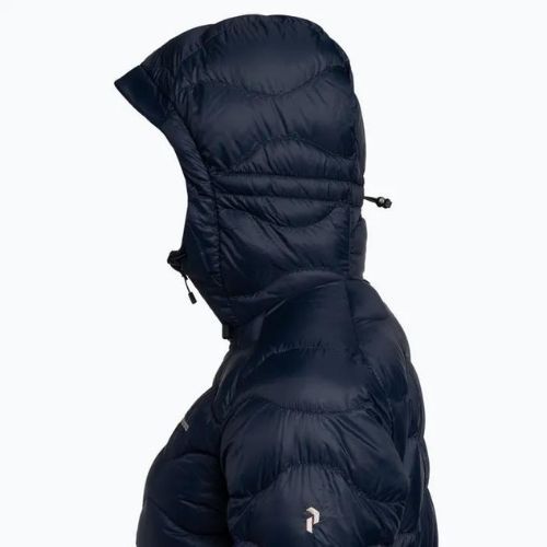 Kurtka puchowa damska Peak Performance Helium Down Hood blue shadow