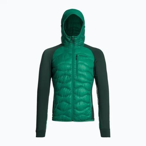 Kurtka hybrydowa męska Peak Performance Helium Down Hybrid Hood green ivy