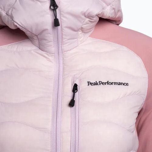 Kurtka hybrydowa damska Peak Performance Helium Down Hybrid Hood cold blush