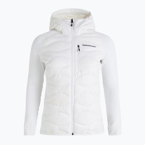 Kurtka hybrydowa damska Peak Performance Helium Down Hybrid Hood 2022 off white