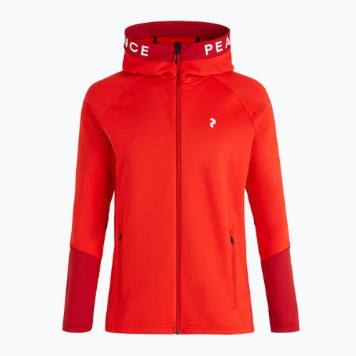 Bluza trekkingowa męska Peak Performance Rider Zip Hood racing red