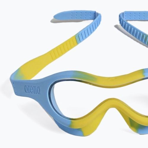 Maska do pływania dziecięca arena Spider Mask clear/yellow/lightblue