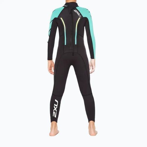 Pianka triathlonowa dziecięca 2XU Propel 3 mm black/oasis