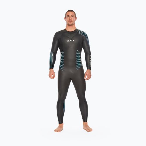 Pianka triathlonowa męska 2XU Propel:1 5 mm black/blue ombre