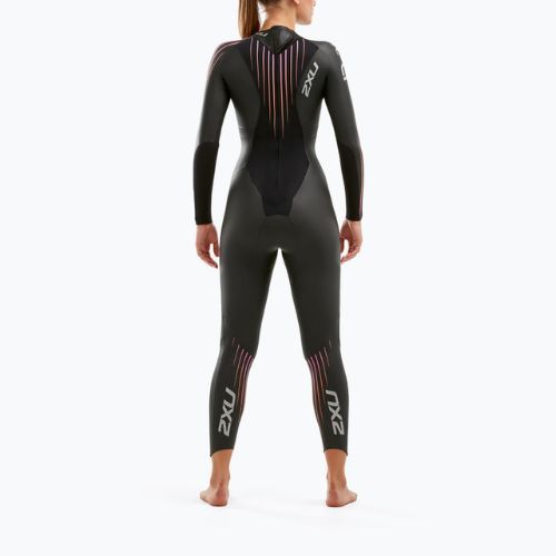 Pianka triathlonowa damska 2XU Propel:1 5 mm black/sunset ombre