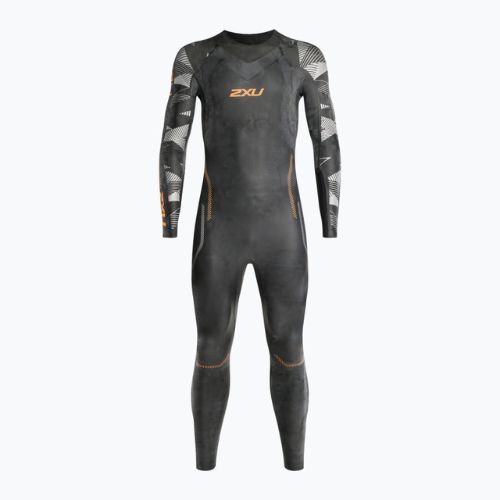 Pianka triathlonowa męska 2XU Propel:2 5 mm black/orange fizz