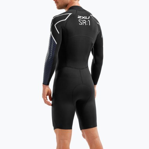 Pianka triathlonowa męska 2XU Swimrun 1 3 mm black/blue surf print