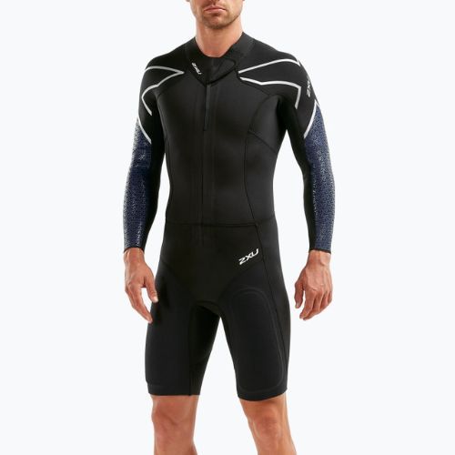 Pianka triathlonowa męska 2XU Swimrun 1 3 mm black/blue surf print