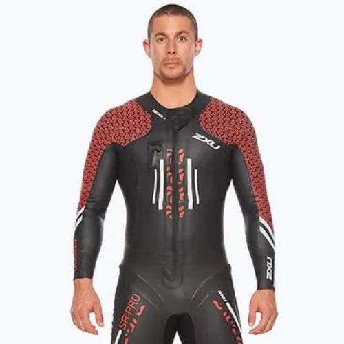 Pianka triathlonowa męska 2XU Swimrun PRO black/flame scarlet