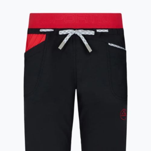 Spodnie wspinaczkowe damskie La Sportiva Mantra black/hibiscus