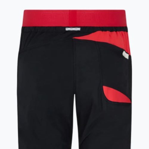 Spodnie wspinaczkowe damskie La Sportiva Mantra black/hibiscus