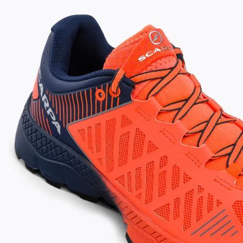 Buty do biegania męskie SCARPA Spin Ultra orange fluo/galaxy blue