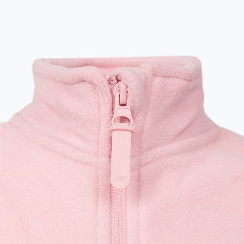Bluza polarowa dziecięca 4F JPLD001 light pink