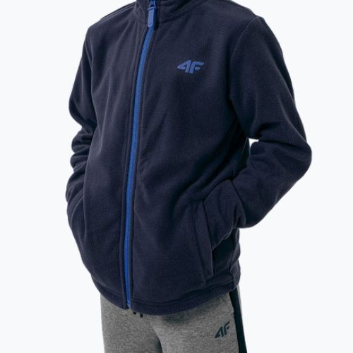 Bluza polarowa dziecięca 4F JPLM001 navy
