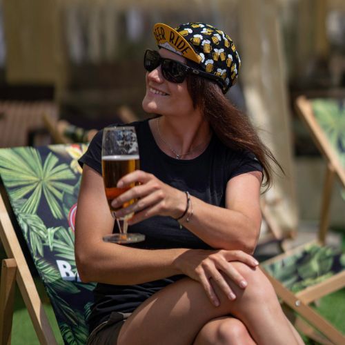 Czapka z daszkiem rowerowa Luxa Beer Ride black