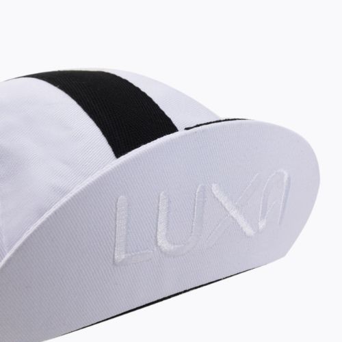 Czapka z daszkiem rowerowa Luxa Classic Stripe white