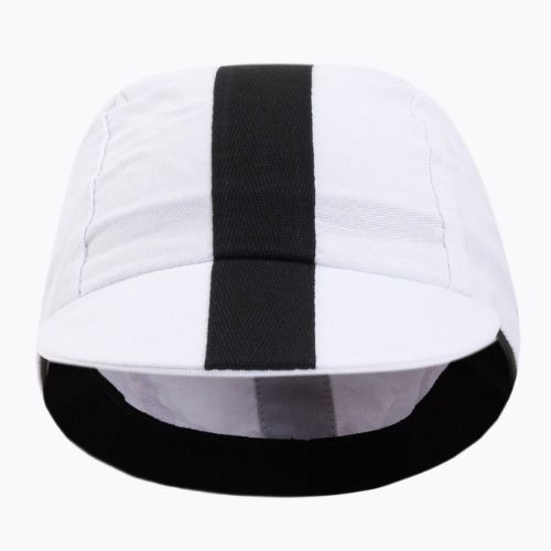Czapka z daszkiem rowerowa Luxa Classic Stripe white