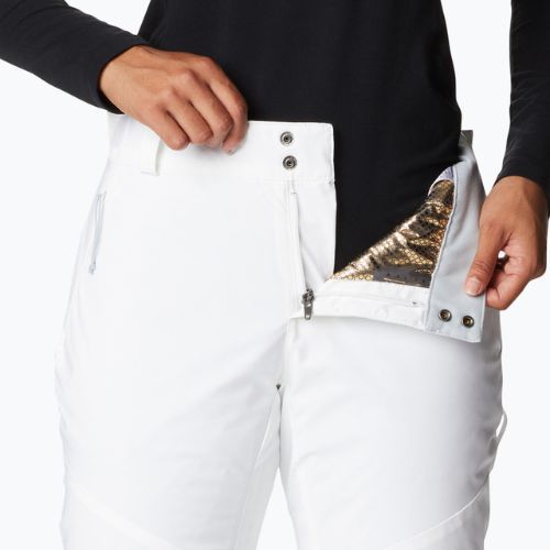 Spodnie narciarskie damskie Columbia Backslope II Insulated white