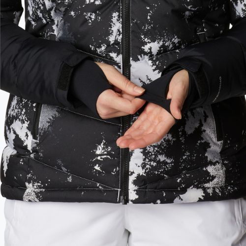 Kurtka narciarska damska Columbia Abbott Peak Insulated white lookup print/black/white