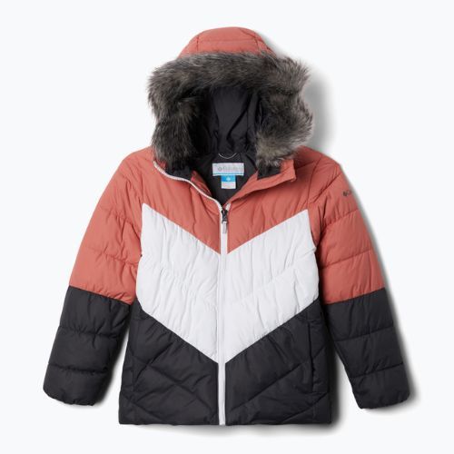 Kurtka narciarska dziecięca Columbia Arctic Blast dark coral/shark/white