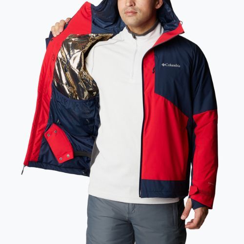 Kurtka narciarska męska Columbia Centerport II mountain red/collegiate navy