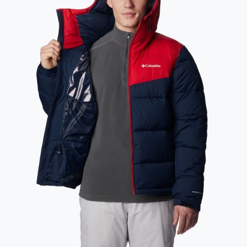 Kurtka narciarska męska Columbia Iceline Ridge collegiate navy/mountain red