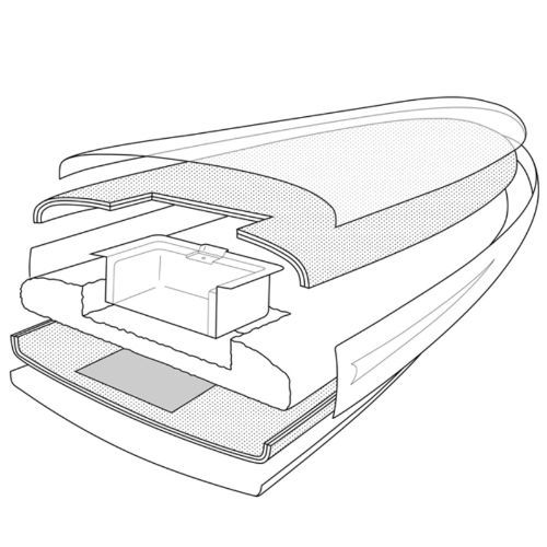 Deska elektryczna Radinn Carve Tarifa B kit G3 PRO + EXT battery pack white