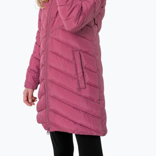 Płaszcz puchowy dziecięcy 4F JKUDP003 dark pink