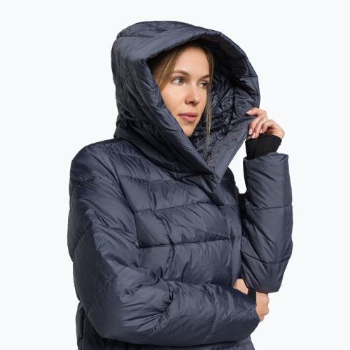 Płaszcz puchowy damski 4F KUDP018 denim