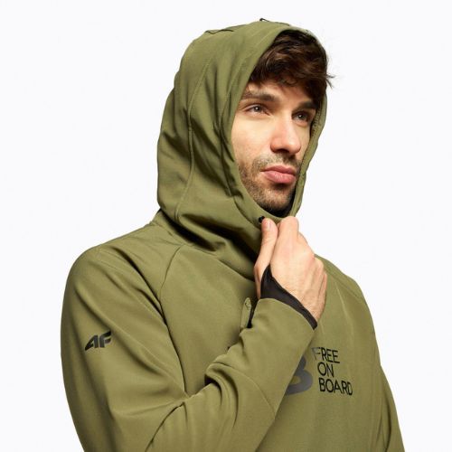 Kurtka snowboardowa męska 4F SFM001F khaki