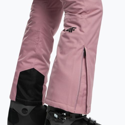 Spodnie narciarskie damskie 4F SPDN002 dark pink