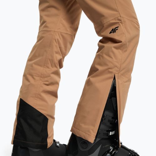 Spodnie narciarskie damskie 4F SPDN006 light brown