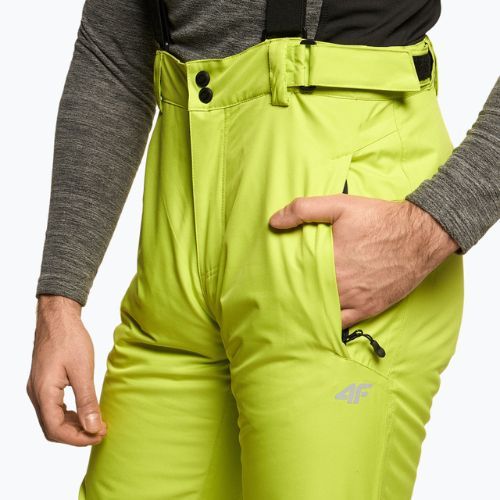 Spodnie narciarskie męskie 4F SPMN001 canary green