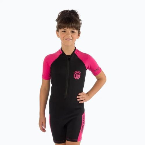 Pianka do pływania dziecięca Cressi Little Shark 2 mm black/pink