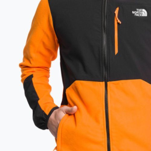 Bluza trekkingowa męska The North Face Glacier Pro Full Zip cone orange/black