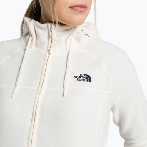 Bluza trekkingowa damska The North Face Homesafe Full Zip Fleece Hoodie gardenia white/heather