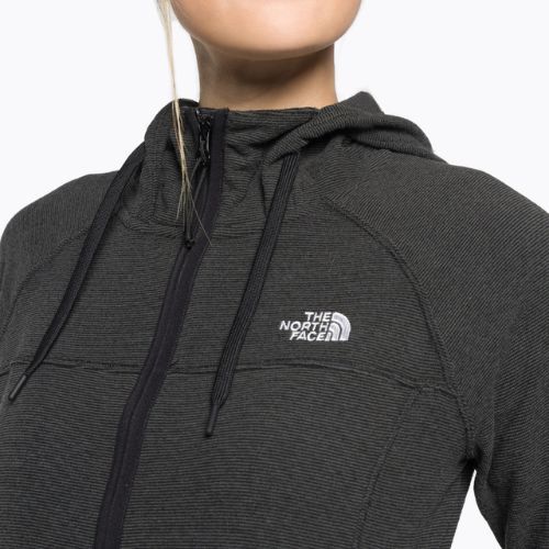 Bluza trekkingowa damska The North Face Homesafe Full Zip Fleece Hoodie black strip
