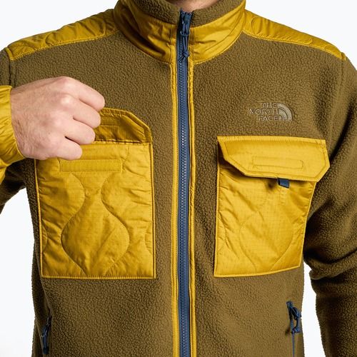 Bluza trekkingowa męska The North Face Royal Arch FZ military olive/mineral gold/shady blue