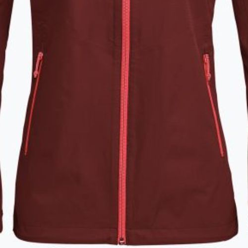 Kurtka przeciwdeszczowa damska Salewa Puez Aqua 3 PTX syrah/fluo coral