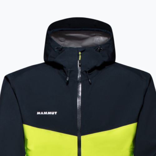 Kurtka przeciwdeszczowa męska Mammut Convey Tour HS Hooded highlime/marine