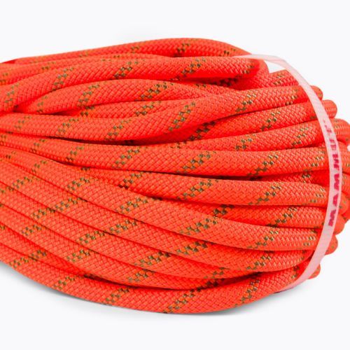 Lina wspinaczkowa Mammut 8.0 Alpine Dry safety orange/boa