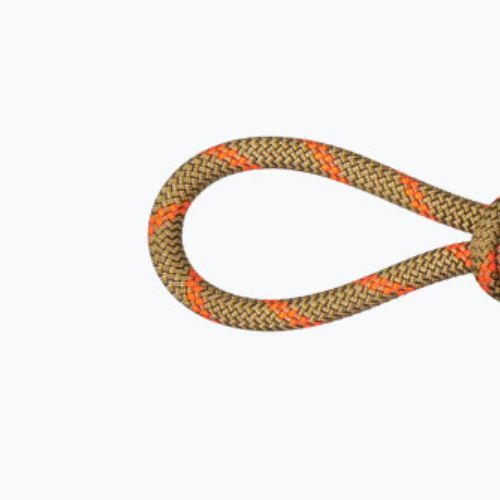 Lina wspinaczkowa Mammut 8.0 Alpine Dry boa/safety orange