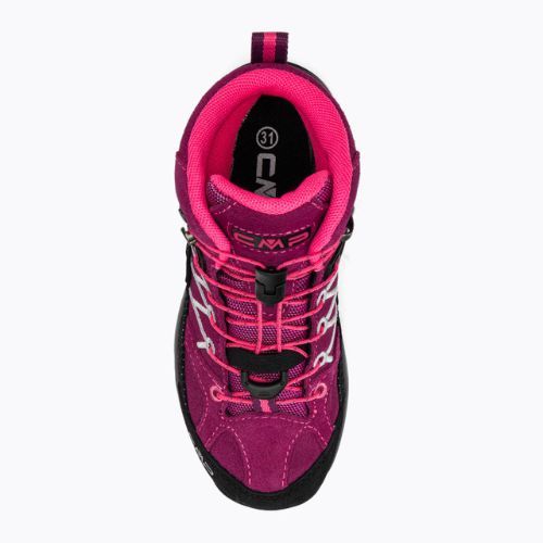 Buty trekkingowe dziecięce CMP Rigel Mid Wp berry/pink fluo