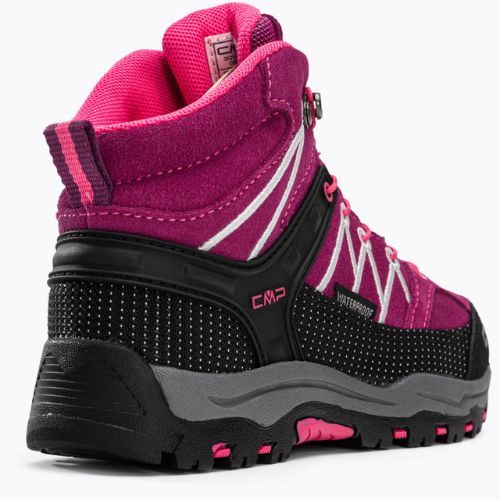 Buty trekkingowe dziecięce CMP Rigel Mid Wp berry/pink fluo