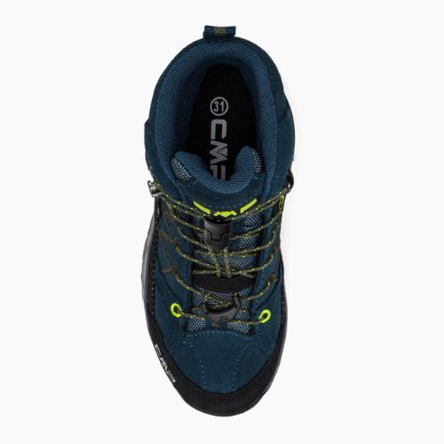 Buty trekkingowe dziecięce CMP Rigel Mid Wp blue ink/yellow