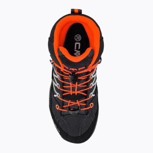 Buty trekkingowe dziecięce CMP Rigel Mid Wp antracite/flash orange